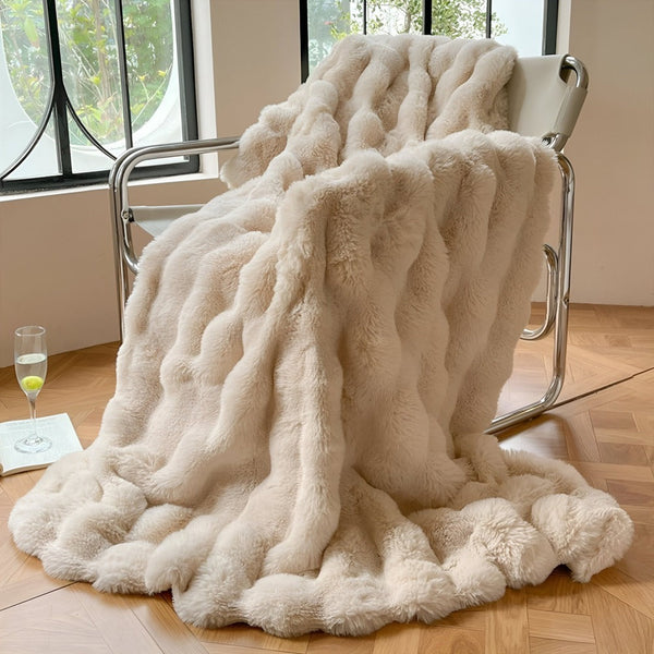 Gezellige Fluffy Fleece Deken – Zacht, Warm en Stijlvolle Sierdeken