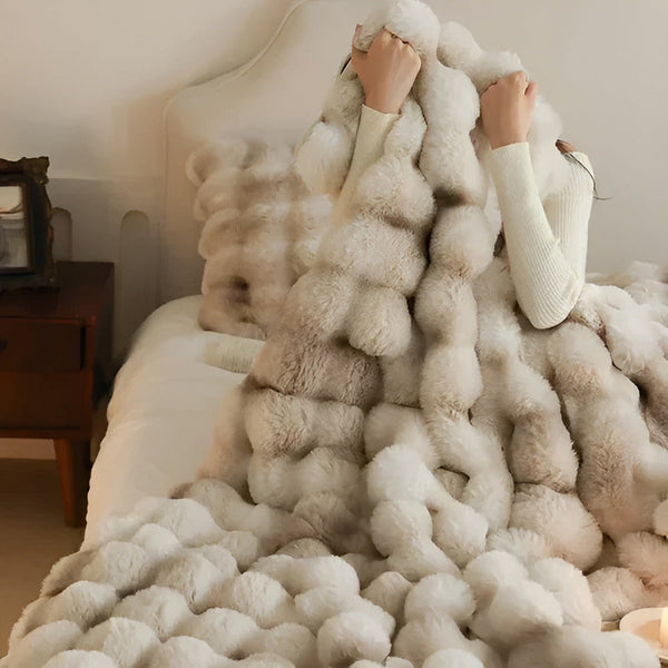 Gezellige Fluffy Fleece Deken – Zacht, Warm en Stijlvolle Sierdeken