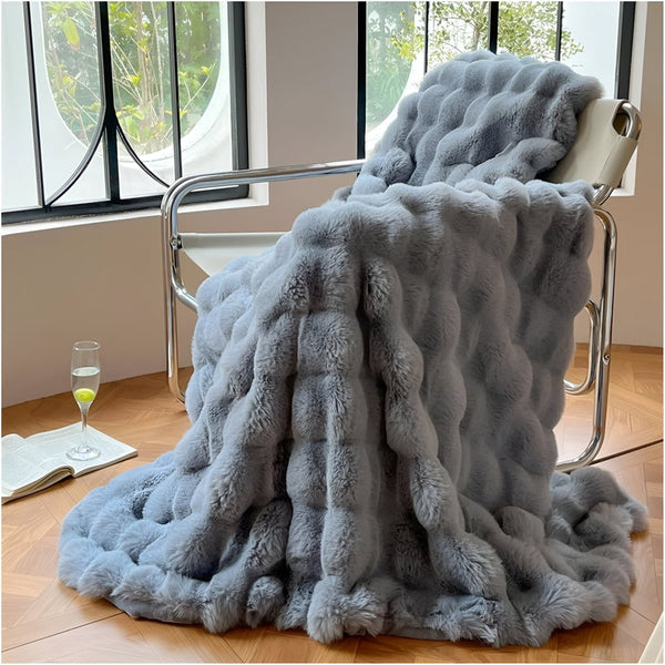 Zachte Fluffy Fleece Deken – Gezellig en Warm voor Woonkamer, Slaapkamer & Reizen