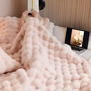 Zachte Fluffy Fleece Deken – Gezellig en Warm voor Woonkamer, Slaapkamer & Reizen
