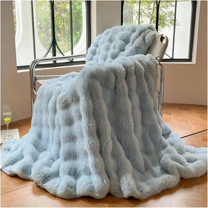 Zachte Fluffy Fleece Deken – Gezellig en Warm voor Woonkamer, Slaapkamer & Reizen