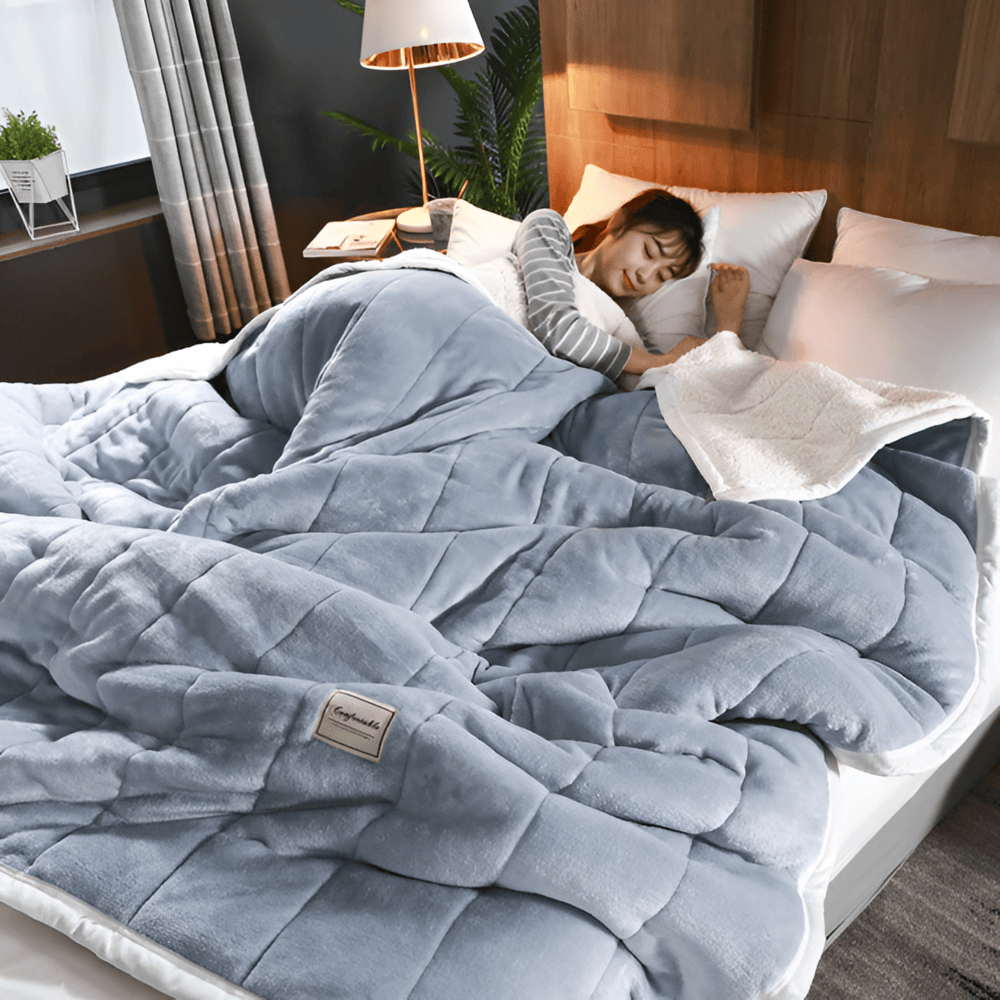 Gezellige Sherpa Fleece Deken – Zacht, Warm en Luxe Plaid voor Bed & Bank