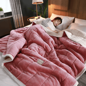 Gezellige Sherpa Fleece Deken – Zacht, Warm en Luxe Plaid voor Bed & Bank