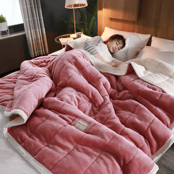 Gezellige Sherpa Fleece Deken – Zacht, Warm en Luxe Plaid voor Bed & Bank