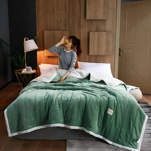 Gezellige Sherpa Fleece Deken – Zacht, Warm en Luxe Plaid voor Bed & Bank