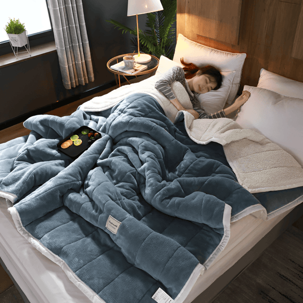 Gezellige Sherpa Fleece Deken – Zacht, Warm en Luxe Plaid voor Bed & Bank