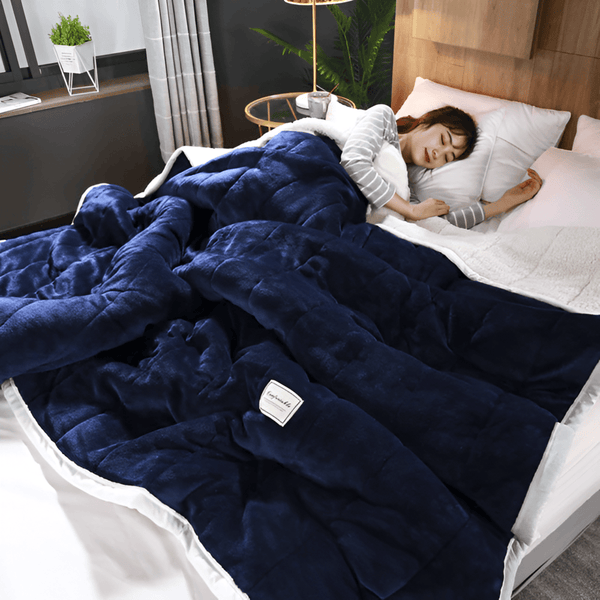 Gezellige Sherpa Fleece Deken – Zacht, Warm en Luxe Plaid voor Bed & Bank