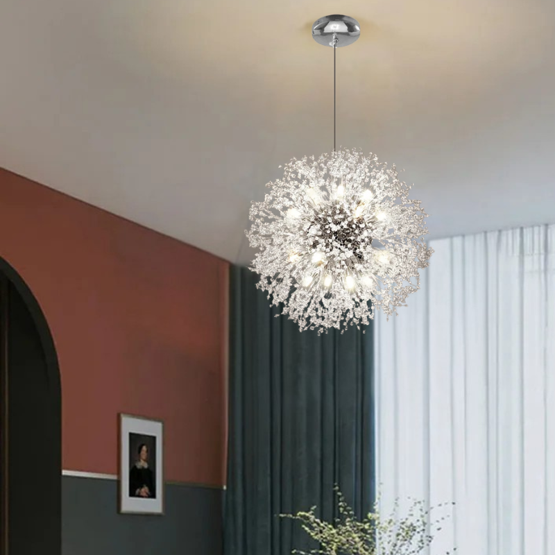 Elegante Kristallen Hanglamp – Luxe LED Plafondlamp voor Woonkamer & Eetkamer