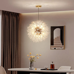 Elegante Kristallen Hanglamp – Luxe LED Plafondlamp voor Woonkamer & Eetkamer