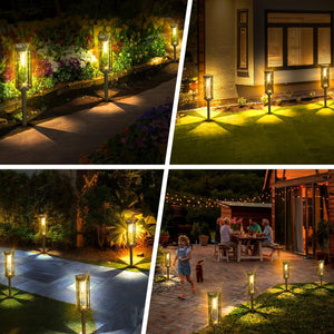 Waterdichte Zonne-energie Tuinlantaarns voor Buiten, Pad & Terrasverlichting