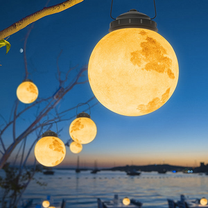 Maan Geïnspireerde Solar LED Tuinlamp – Decoratieve Buitenverlichting voor Terras, Balkon & Tuin