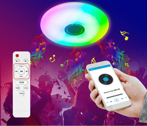 Slimme LED Plafondlamp met Bluetooth Speaker – RGB Sfeerverlichting voor Thuis