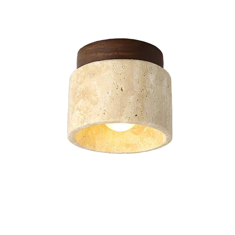 Minimalistische Japanse Plafondlamp – Zacht Houten Ontwerp