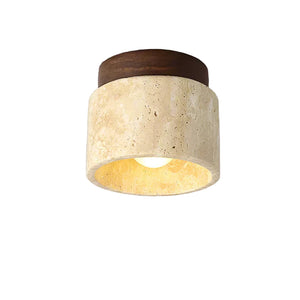 Minimalistische Japanse Plafondlamp – Zacht Houten Ontwerp