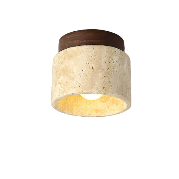 Minimalistische Japanse Plafondlamp – Zacht Houten Ontwerp