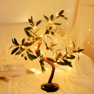 Boomvormige LED Tafellamp – Warm Wit Decoratief Licht voor een Gezellige Sfeer