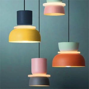 Moderne Nordische Kleurrijke Hanglamp – DulceHue Verstelbare Plafondlamp