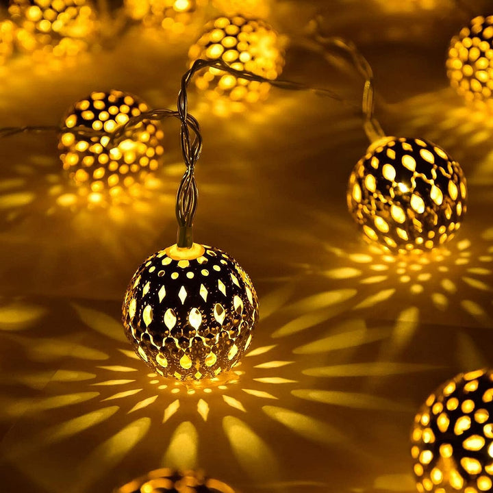 Marokkaanse Stijl Solar Lichtslang voor Buiten – Tuin & Terras Decoratie