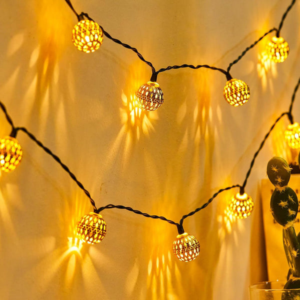 Marokkaanse Stijl Solar Lichtslang voor Buiten – Tuin & Terras Decoratie