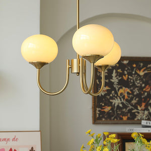 Moderne Bubbles LED Plafondlamp – Elegante Roze Glas & Gouden Afwerking