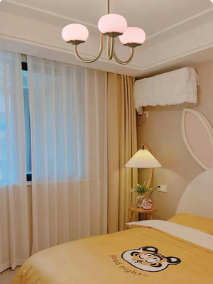 Moderne Bubbles LED Plafondlamp – Elegante Roze Glas & Gouden Afwerking