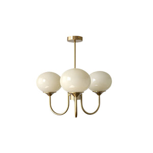 Moderne Bubbles LED Plafondlamp – Elegante Roze Glas & Gouden Afwerking