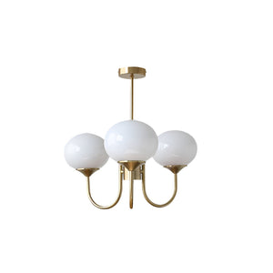 Moderne Bubbles LED Plafondlamp – Elegante Roze Glas & Gouden Afwerking