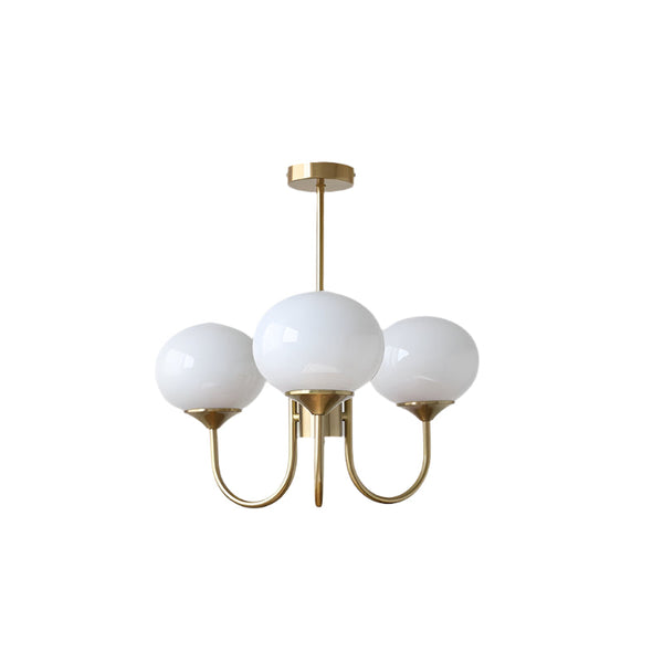 Moderne Bubbles LED Plafondlamp – Elegante Roze Glas & Gouden Afwerking
