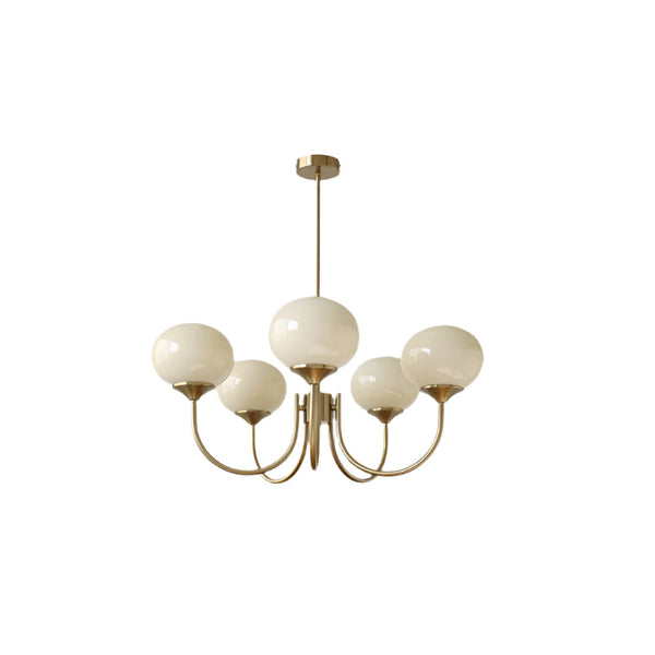 Moderne Bubbles LED Plafondlamp – Elegante Roze Glas & Gouden Afwerking