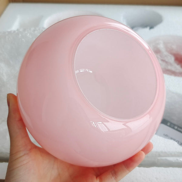 Moderne Bubbles LED Plafondlamp – Elegante Roze Glas & Gouden Afwerking