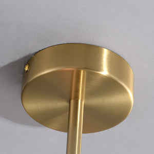 Moderne Bubbles LED Plafondlamp – Elegante Roze Glas & Gouden Afwerking