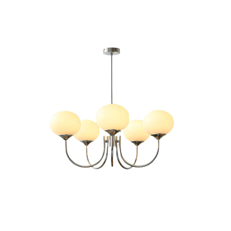 Moderne Bubbles LED Plafondlamp – Elegante Roze Glas & Gouden Afwerking