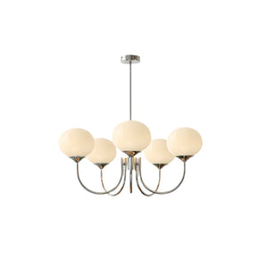 Moderne Bubbles LED Plafondlamp – Elegante Roze Glas & Gouden Afwerking
