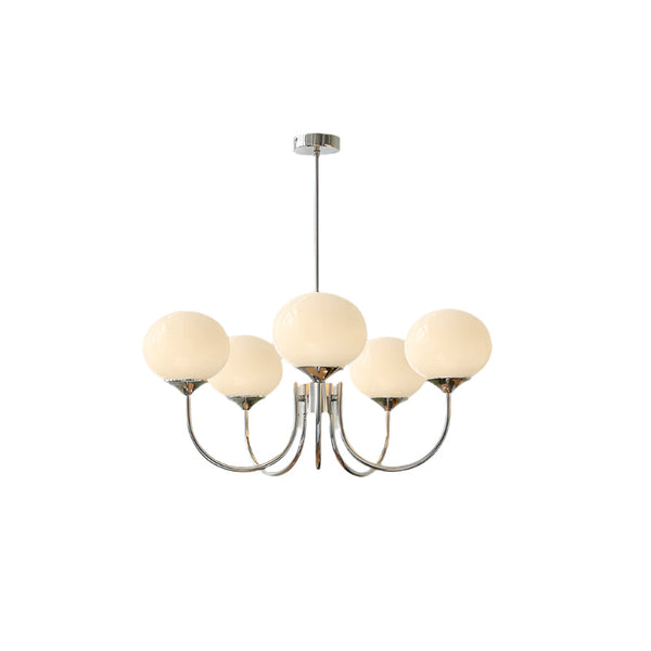 Moderne Bubbles LED Plafondlamp – Elegante Roze Glas & Gouden Afwerking