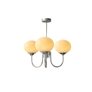 Moderne Bubbles LED Plafondlamp – Elegante Roze Glas & Gouden Afwerking