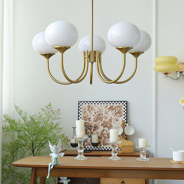 Moderne Bubbles LED Plafondlamp – Elegante Roze Glas & Gouden Afwerking