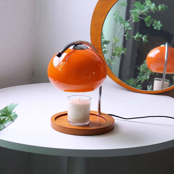 Mid-Century Elegante Kaarsverwarmer Lamp – Vlamvrije Woondecoratie voor Gezellige Sfeer