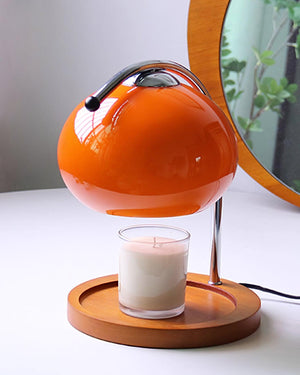 Mid-Century Elegante Kaarsverwarmer Lamp – Vlamvrije Woondecoratie voor Gezellige Sfeer