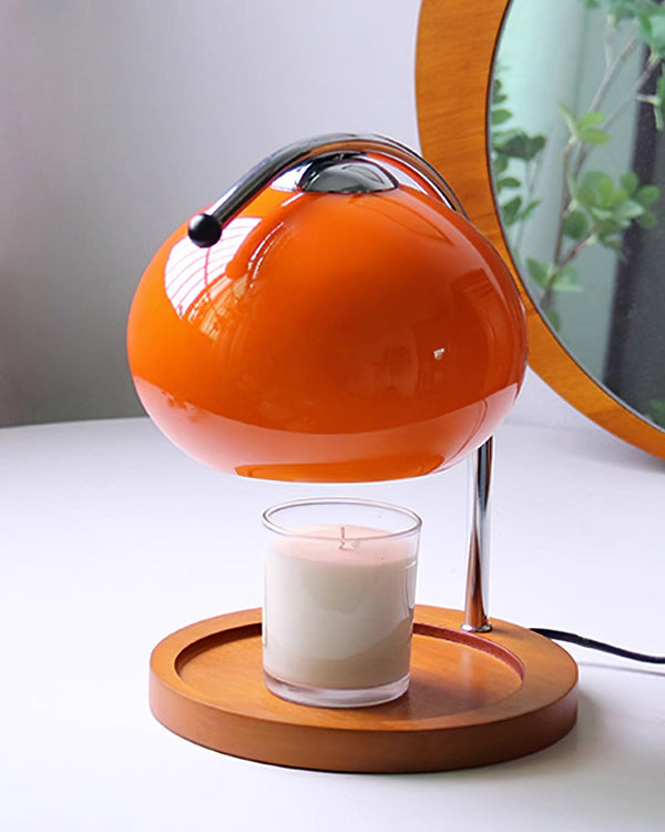 Mid-Century Elegante Kaarsverwarmer Lamp – Vlamvrije Woondecoratie voor Gezellige Sfeer