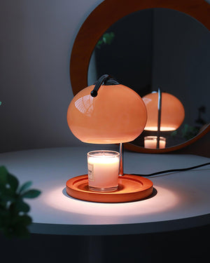 Mid-Century Elegante Kaarsverwarmer Lamp – Vlamvrije Woondecoratie voor Gezellige Sfeer