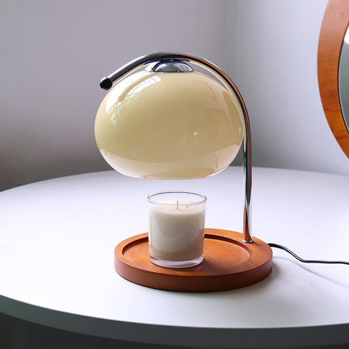 Mid-Century Elegante Kaarsverwarmer Lamp – Vlamvrije Woondecoratie voor Gezellige Sfeer