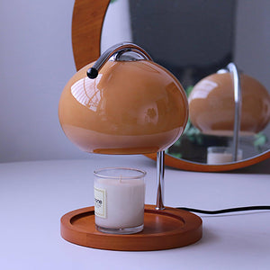 Mid-Century Elegante Kaarsverwarmer Lamp – Vlamvrije Woondecoratie voor Gezellige Sfeer