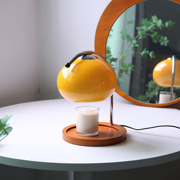 Mid-Century Elegante Kaarsverwarmer Lamp – Vlamvrije Woondecoratie voor Gezellige Sfeer