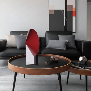 Moderne Cirkel Tafellamp  Sferisch Design met Metalen Basis voor Stijlvolle Woonverlichting