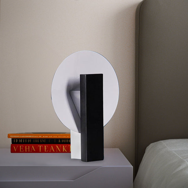 Moderne Cirkel Tafellamp  Sferisch Design met Metalen Basis voor Stijlvolle Woonverlichting