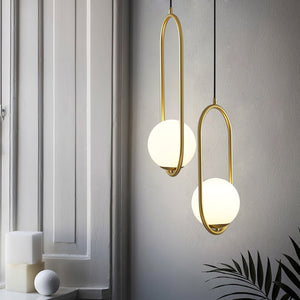 Elegante Geometrische Glazen Hanglamp – Moderne Woonverlichting