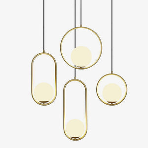 Elegante Geometrische Glazen Hanglamp – Moderne Woonverlichting