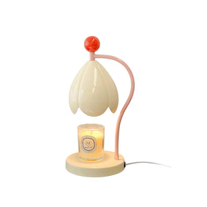 Bloemige Kaarsverwarmer Lamp – Elegante Woondecoratie voor Gezellige Sfeer