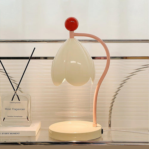 Bloemige Kaarsverwarmer Lamp – Elegante Woondecoratie voor Gezellige Sfeer