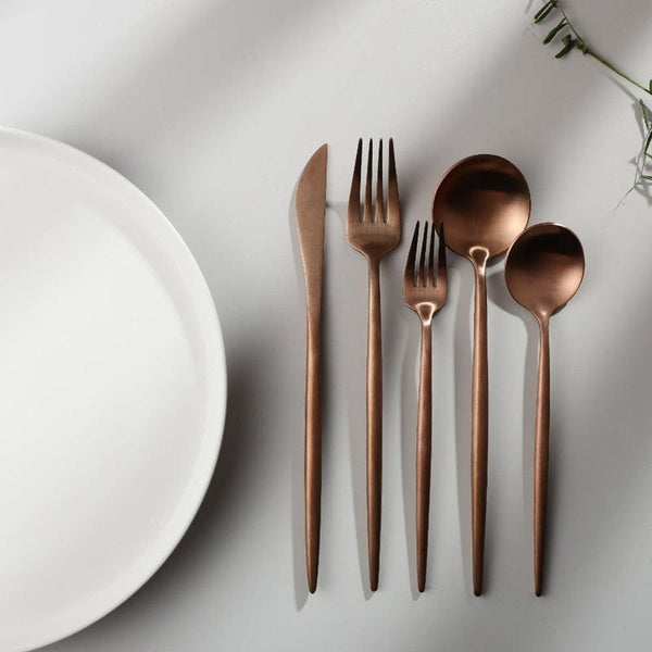 Luxe Roestvrijstalen Bestekset – Goudkleurig Design | 24-delig / 48-delig